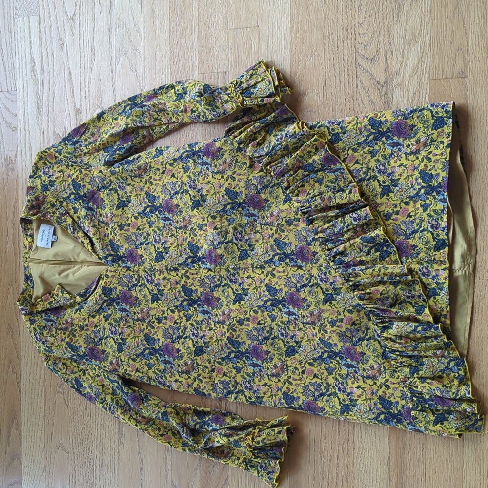 Silk floral Madewell dress